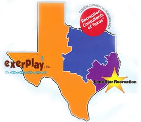 Lone Star Recreation sales territory map