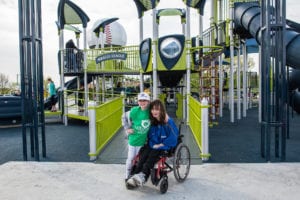 inclusive baseball theme playground