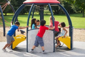 We-Go-Round inclusive merry go round playground equipment