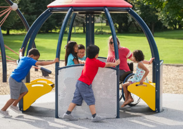 We-Go-Round inclusive merry go round playground equipment