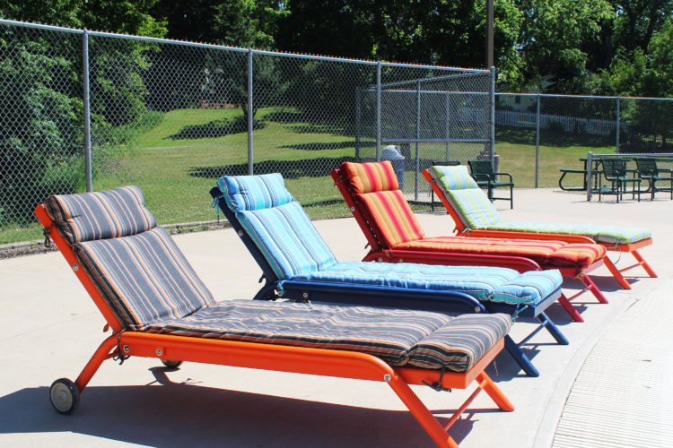 pool benches