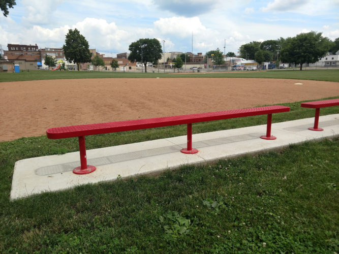 long red bench