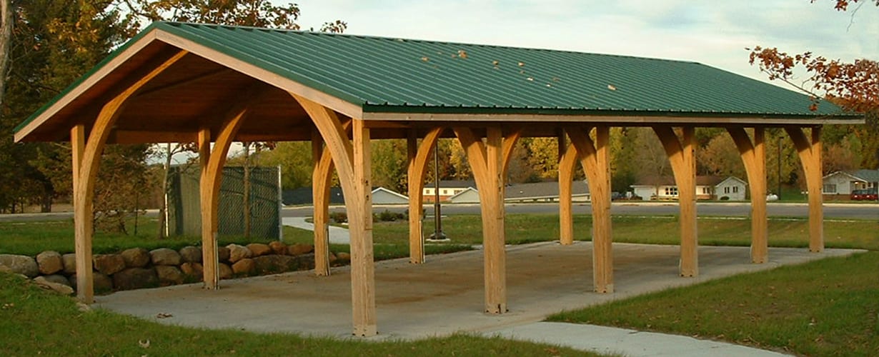 small wood shelter