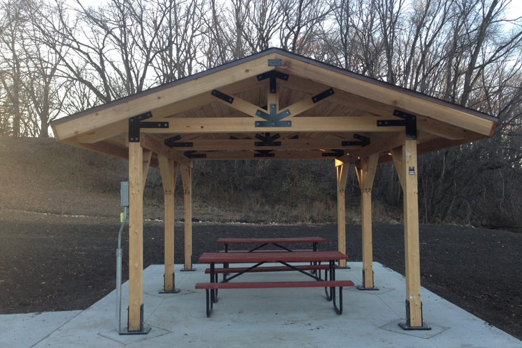 small wood shelter