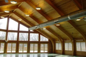 interior of penfield park shelter