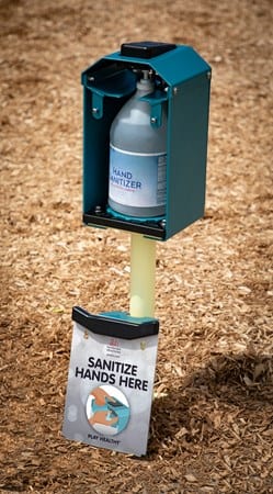 hand sanitizing station