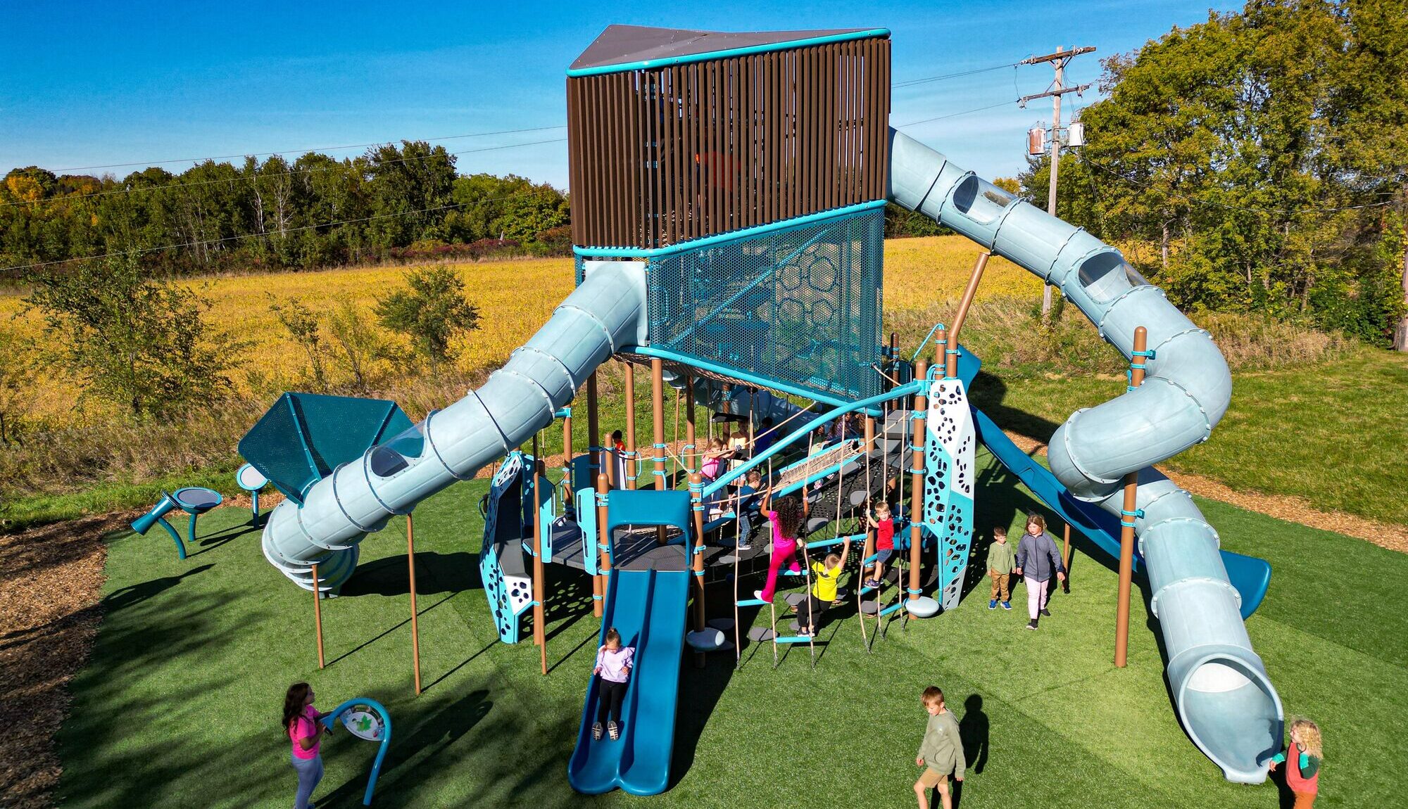 inclusive tower play structure