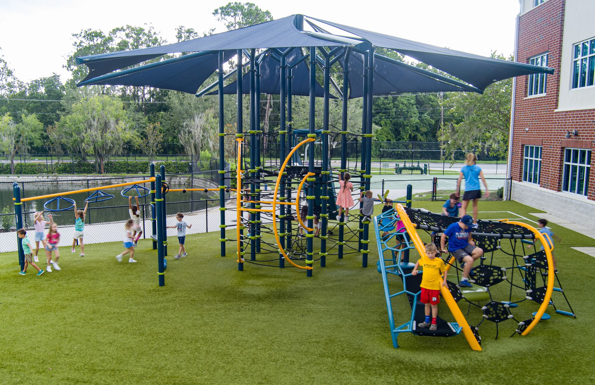 playground equipment at a school